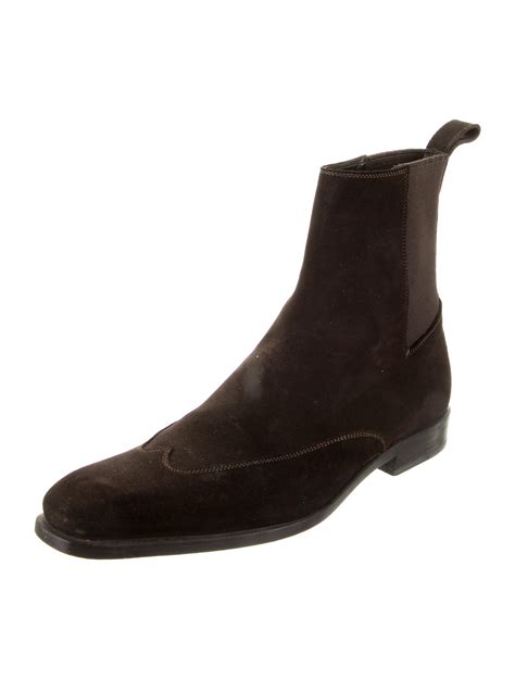 gucci suede chelsea boots